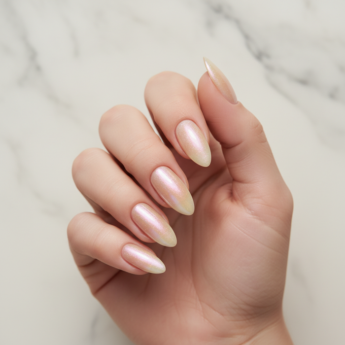 Ongles glacés 2026 : 19 idées glazed nails