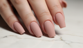 Faux ongles coffin matte beautyin — macro