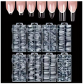 Faux Ongles Press-On Coffin - Kit complet toutes formes