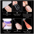 Faux Ongles Press-On Coffin - Pose facile